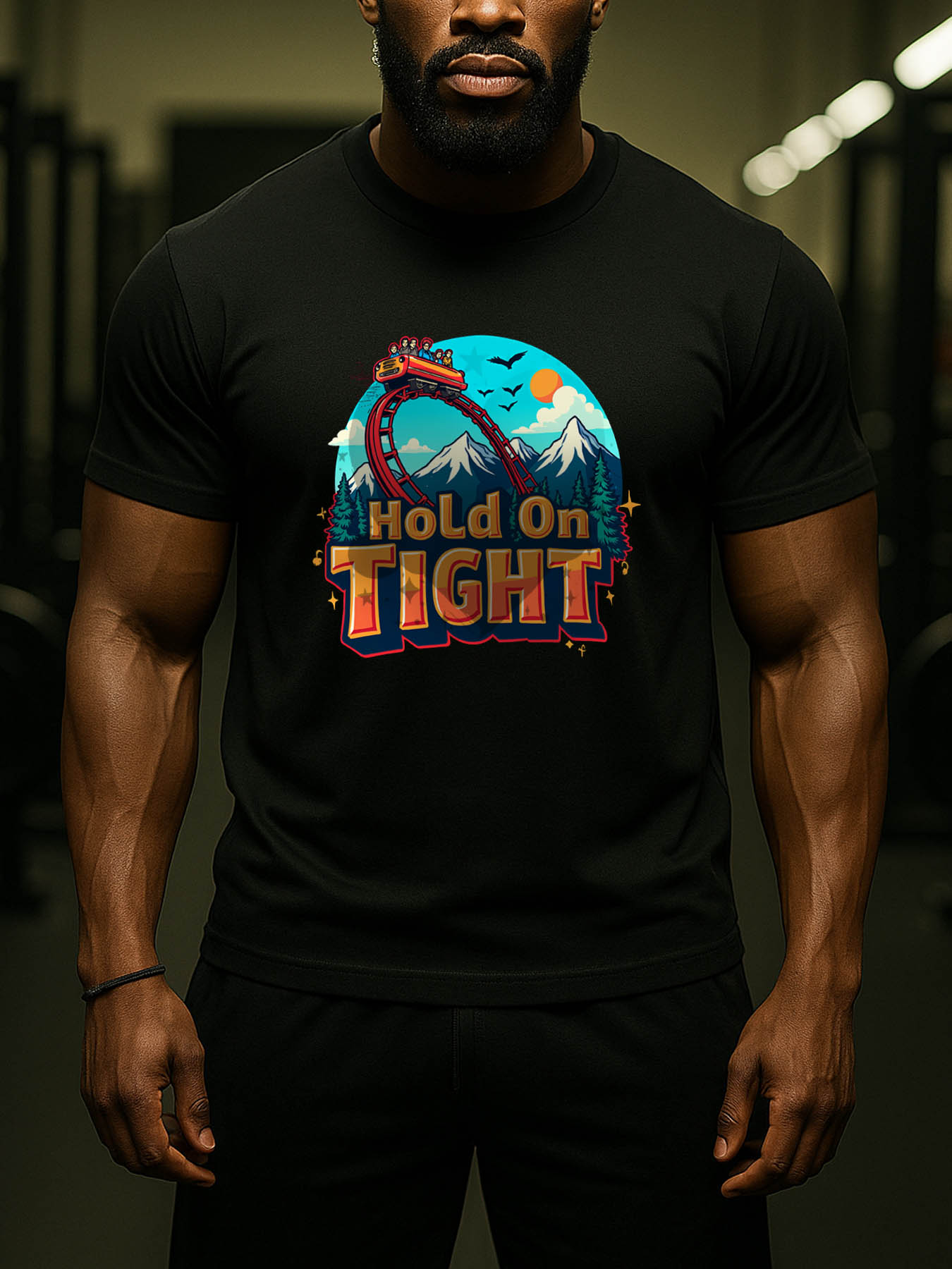 RTTMALL Caribbean Island Beach Printed Casual Cotton T-Shirts for Summer Vacation Wear