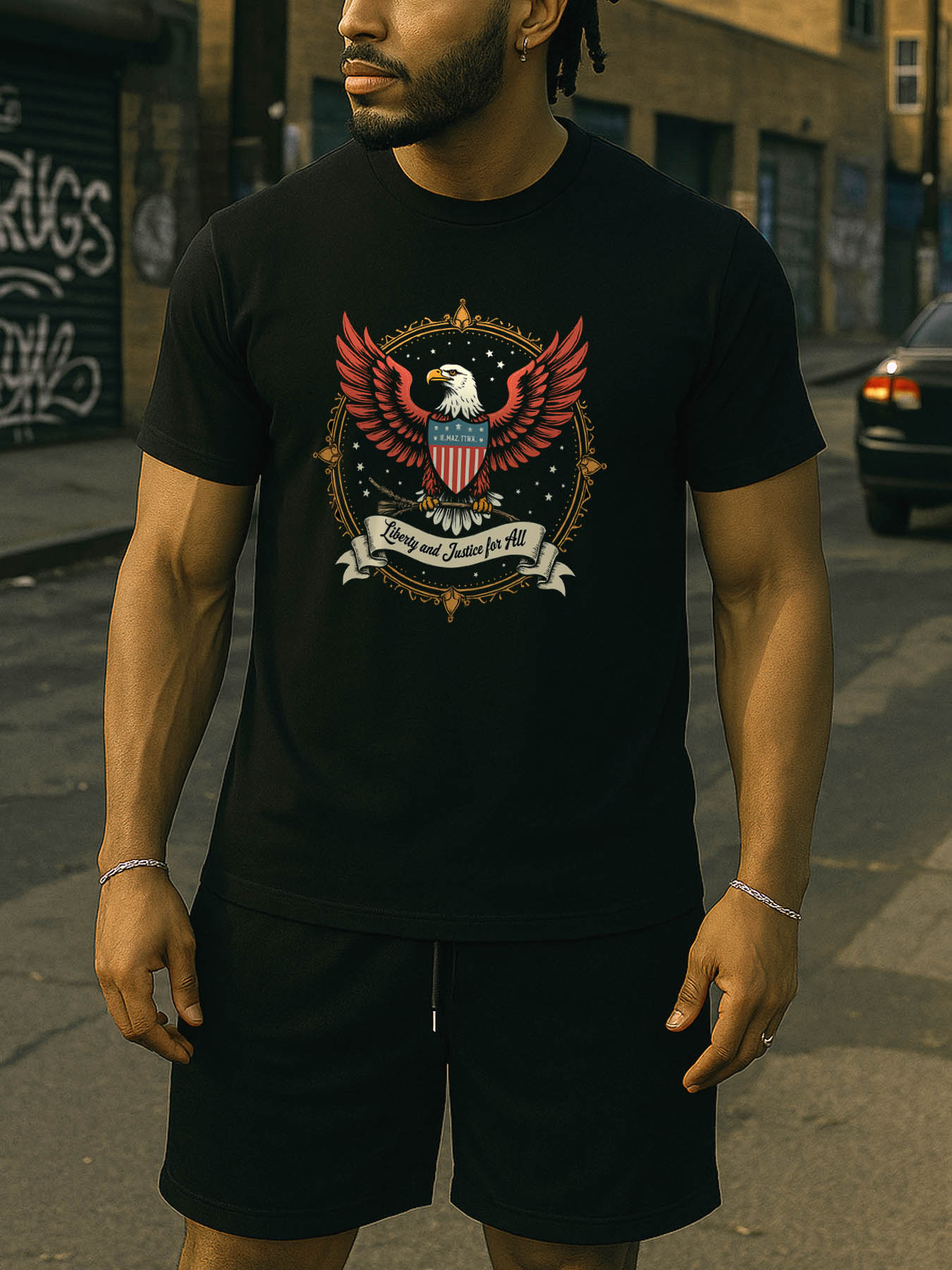 RTTMALL Caribbean Island Beach Summer Casual Printed Cotton T-Shirt for Men