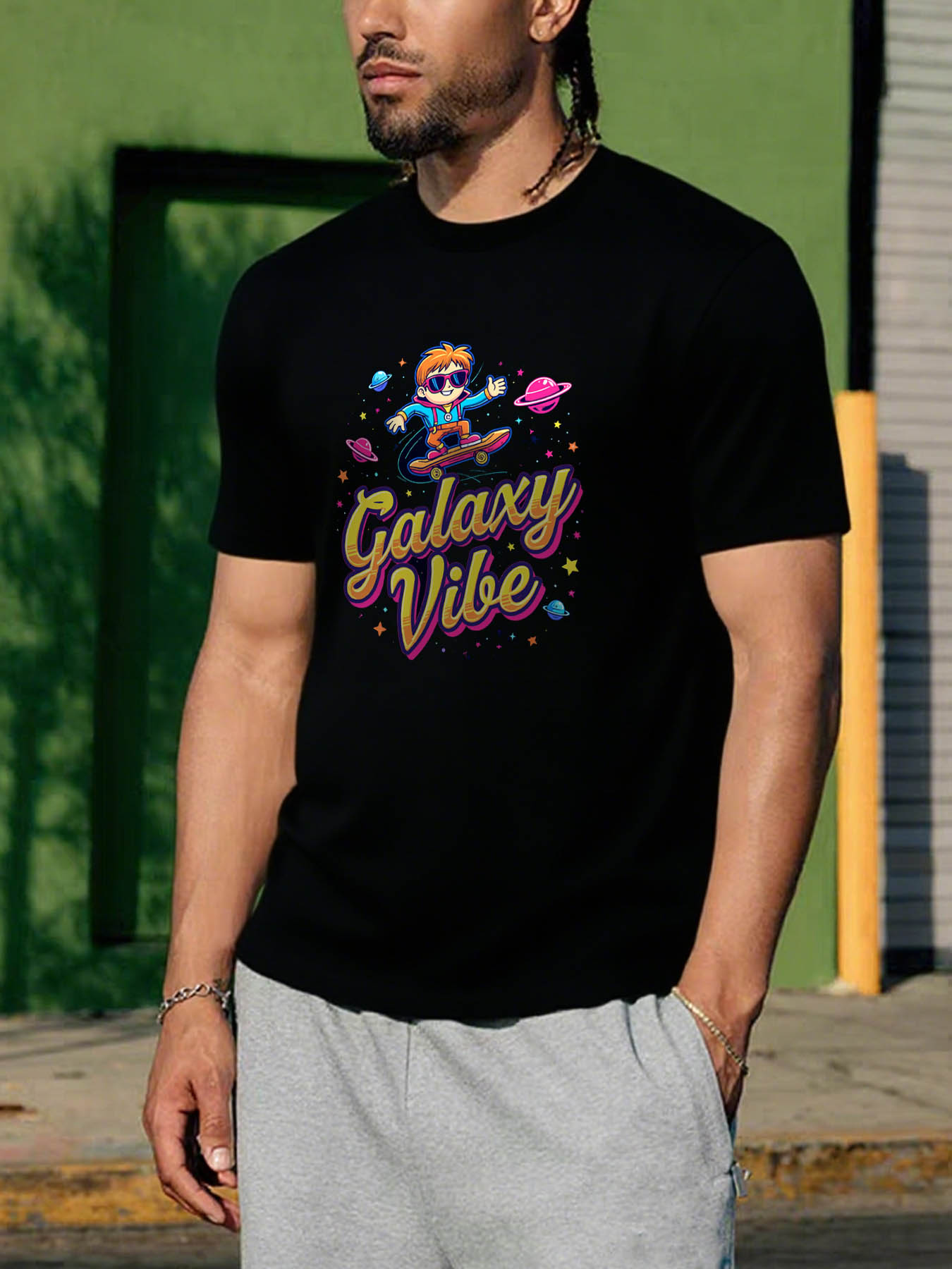 RTTMALL Caribbean Vacation Beach Printed Graphic Tees for Men, Casual 100% Cotton Summer Island Vibes T-Shirts