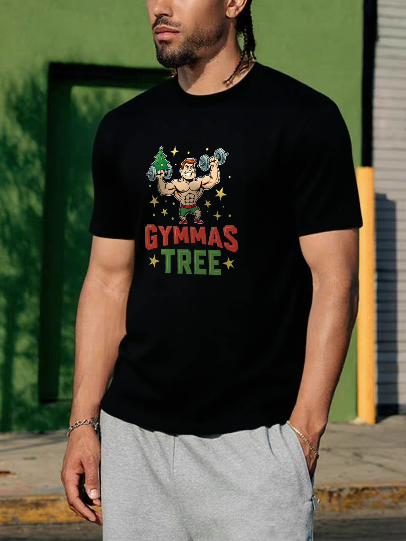 Black Motivational Printed RTTMALL Caribbean Vacation 100% Cotton Casual Summer T-Shirt for Men