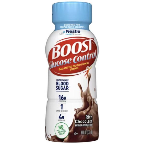 Boost Glucose 8oz Chocolate Screw Cap