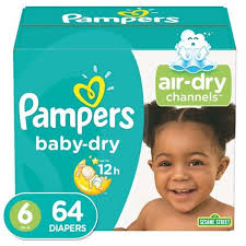 Pampers Baby Dry St6 64ct Diapers
