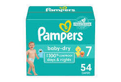 Pampers Baby Dry St 7 54ct Diapers