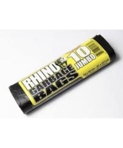 Rhino 10s Jumbo Black Garbage Bags