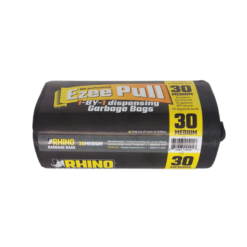 Rhino 30s Med Black Garbage Bags