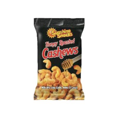 Sunshine Honey Roasted Cashews 440g Bottle