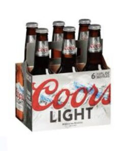 Coors light btl 275ml 6 packs