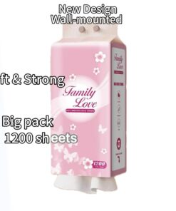 Family Love Wall-Mounted Facial Tissues 1200 sheets
