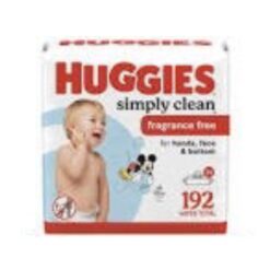Huggies simply clean wipes 192ct