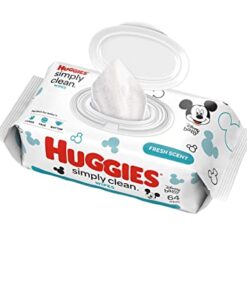 huggies simply clean wipes 64ct