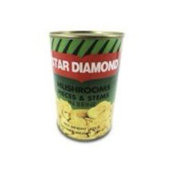 Star Diamond Mushrooms Piece & Stems 425g