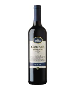 Beringer Red Wine Merlot, Glass Bottle 750mL
