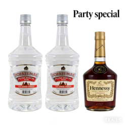 2 Bottles Puncheon 1.75L & Hennessy 1L