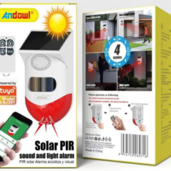SOLAR SOUND & LIGHT ALARM 120DB QBJ201