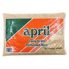 April Parboiled Long Grain Rice 8kg