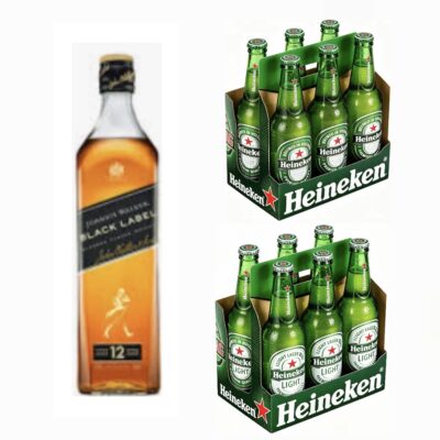 Family Package No.62 1L+Heineken & Heineken Light 6pk