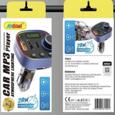 ANDOWL CAR MP3 PLAYER 25W  QC808